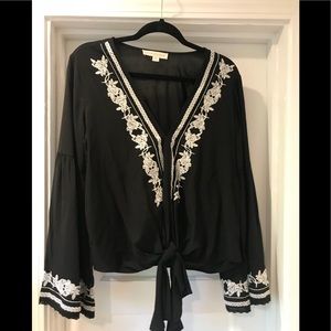 Love stitch Embroidered Top